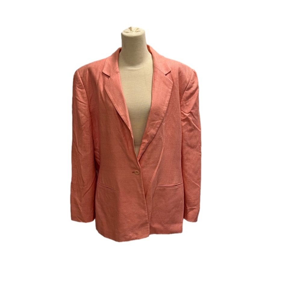 KGR for NORDSTROM 100% Silk Lined Boxy Blazer - Size 16